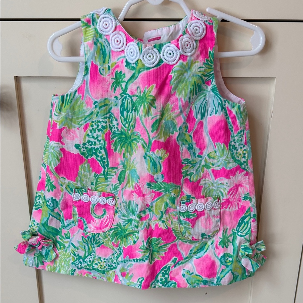Lilly Pulitzer Pink Green Floral Two-Piece Set 18-24Months - Picture 6 of 6
